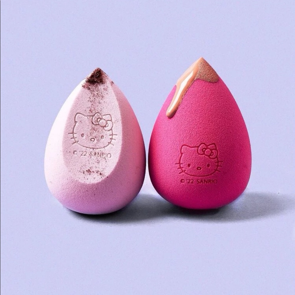NEW•LIMITED EDITION• SANRIO HELLO KITTY MAKE UP SPONGE 3-PACK•NEW - Picture 5 of 12